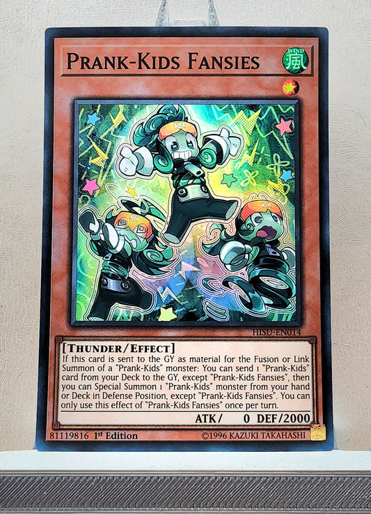 Yugioh! 1x Prank-Kids Fansies (HISU - Super Rare) 1st Edition