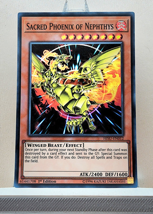 Yugioh! 1x Sacred Phoenix of Nephthys (HISU - Super Rare) 1st Edition