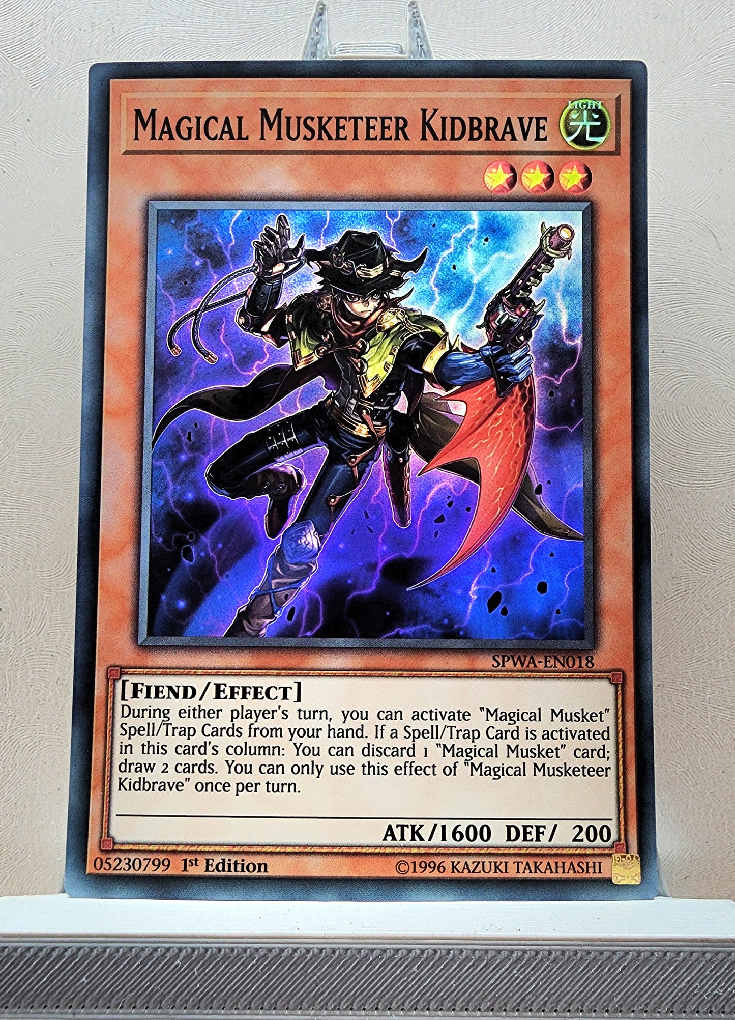 Yugioh! 1x Magical Musketeer - Kidbrave (SPWA - Super Rare) 1st Edition