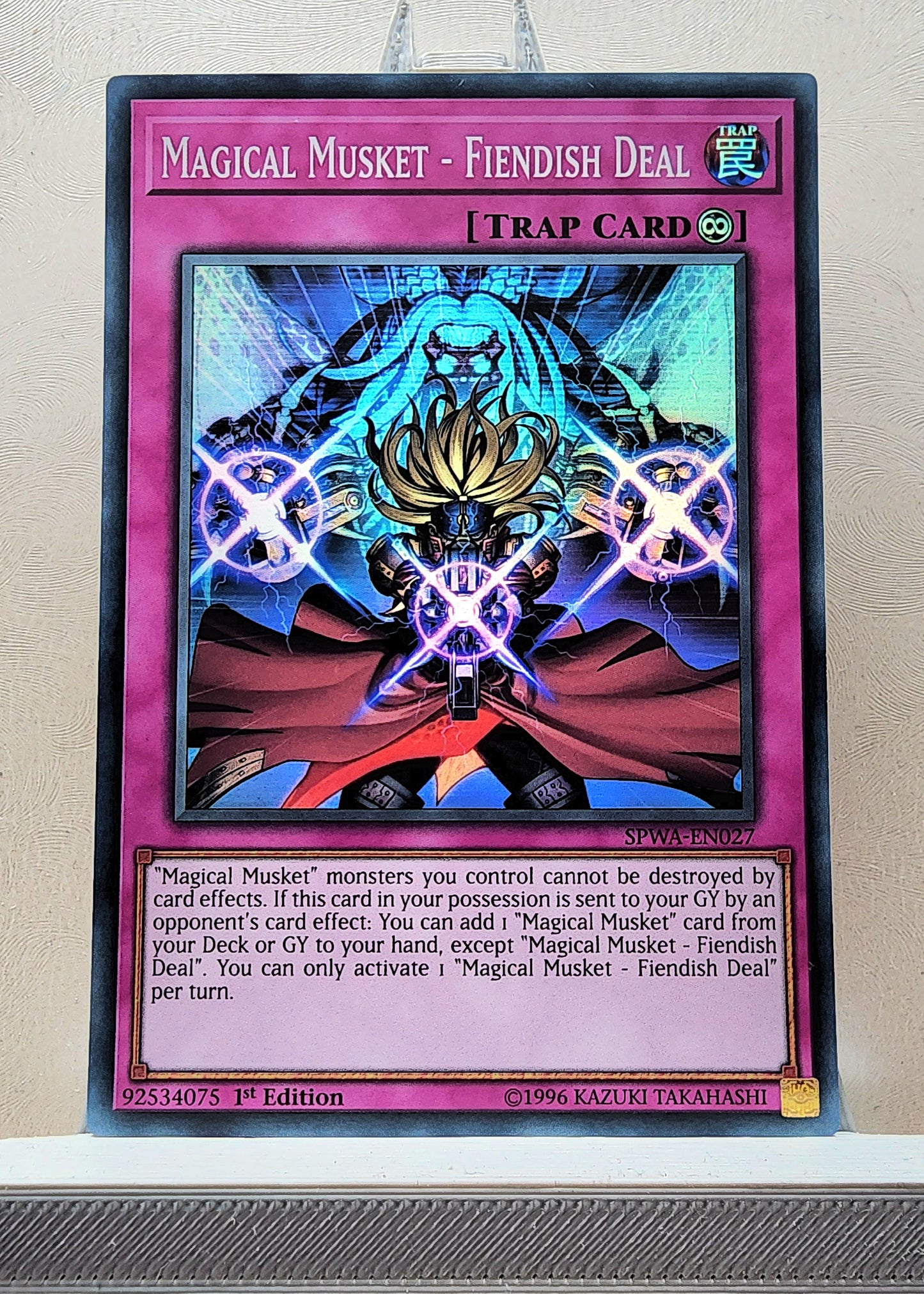 Yugioh! 1x Magical Musket - Fiendish Deal (SPWA - Super Rare) 1st Edition