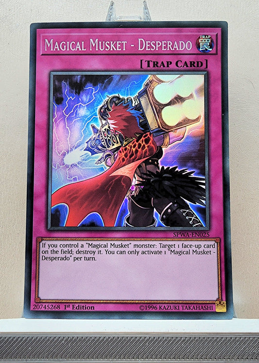 Yugioh! 1x Magical Musket - Desperado (SPWA - Super Rare) 1st Edition