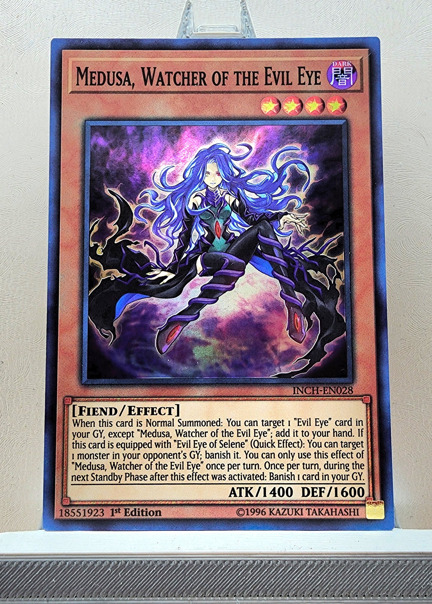 Yugioh! 1x Medusa, Watcher of the Evil Eye (INCH - Super Rare) 1st Edition