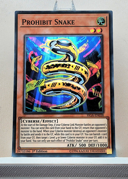 Yugioh! 1x Prohibit Snake (FIGA - Super Rare) 1st Edition