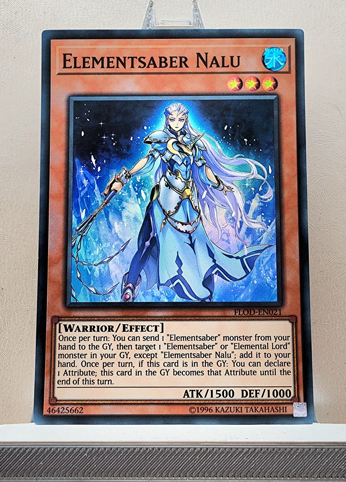 Yugioh! 1x Elementsaber Nalu (FLOD - Super Rare) 1st/Unli Edition