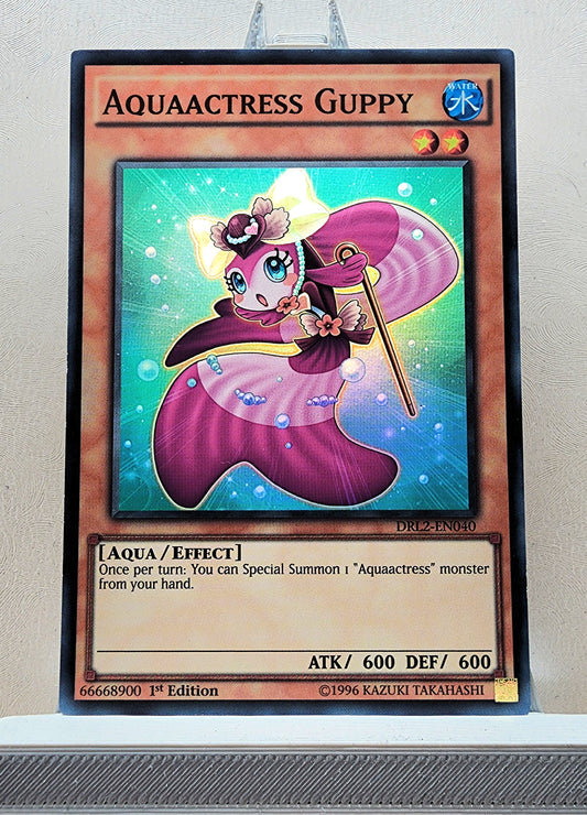 Yugioh! 1x Aquaactress Guppy (DRL2 - Super Rare) 1st Edition