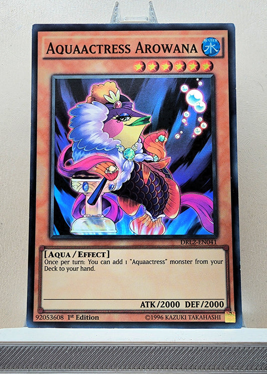 Yugioh! 1x Aquaactress Arowana (DRL2 - Super Rare) 1st Edition