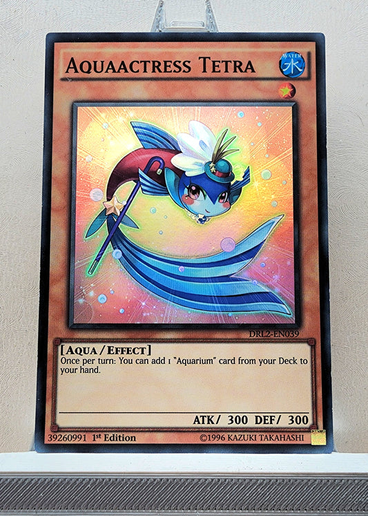 Yugioh! 1x Aquaactress Tetra (DRL2- Super Rare) 1st Edition