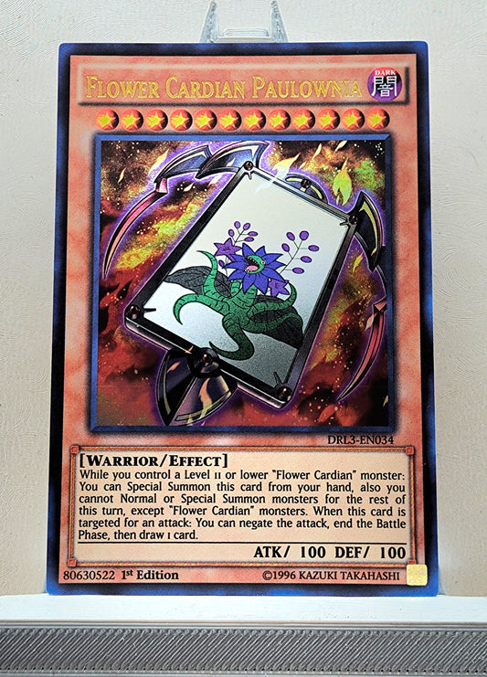 Yugioh! 1x Flower Cardian Paulownia (DRL3 - Ultra Rare) 1st Edition