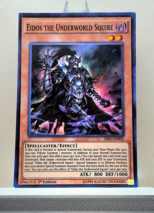 Yugioh! 1x Eidos the Underworld Squire (SR01 - Super Rare) 1st Edition