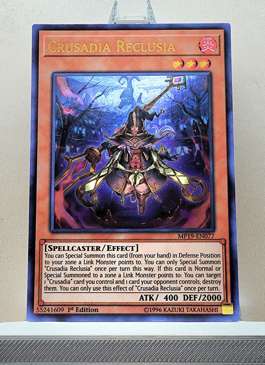 Yugioh! 1x Crusadia Reclusia (MP19 - Ultra Rare) 1st Edition