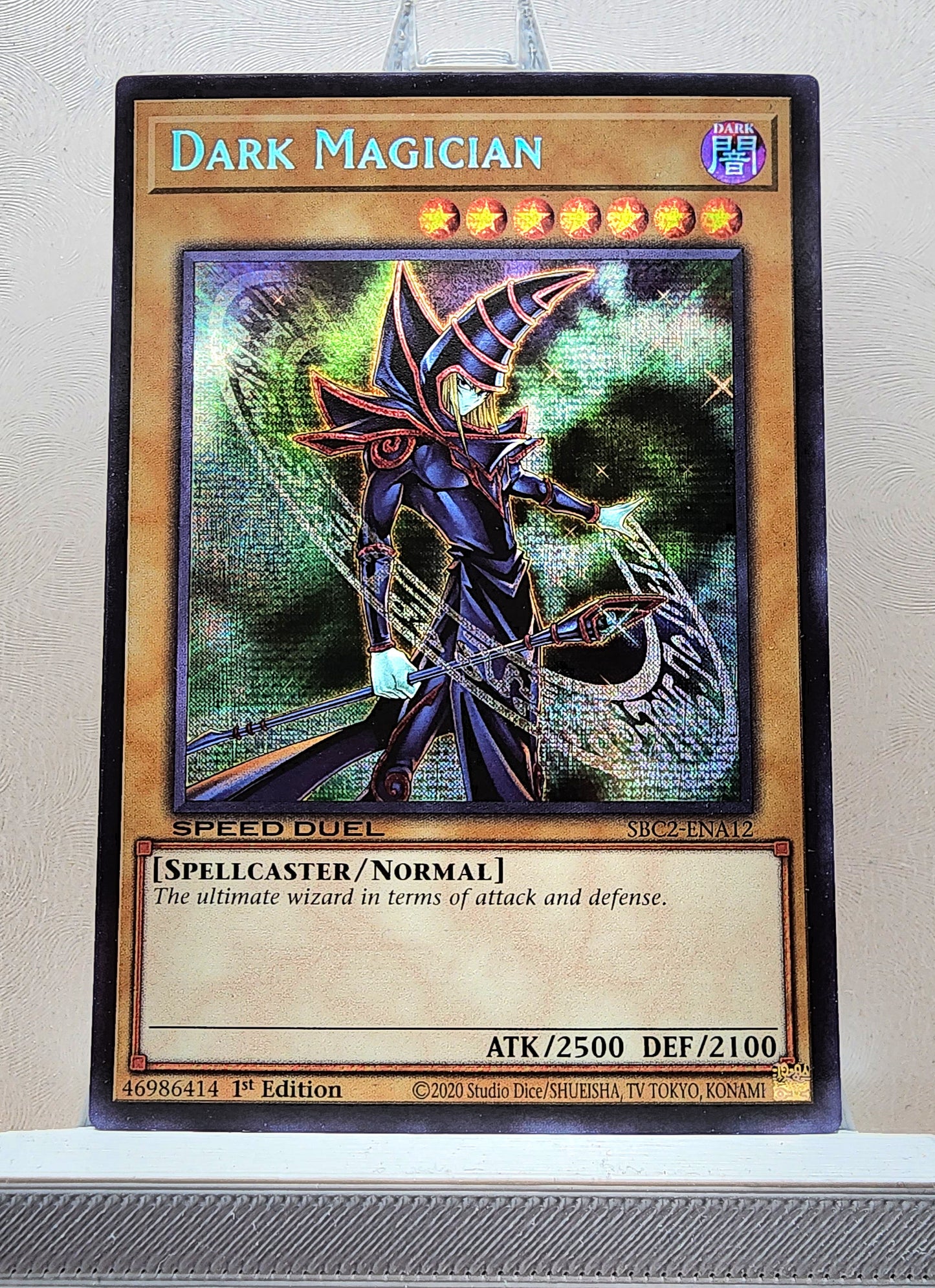 Yugioh! 1x Dark Magician (SBC2 - Prismatic Secret Rare) 1st Edition