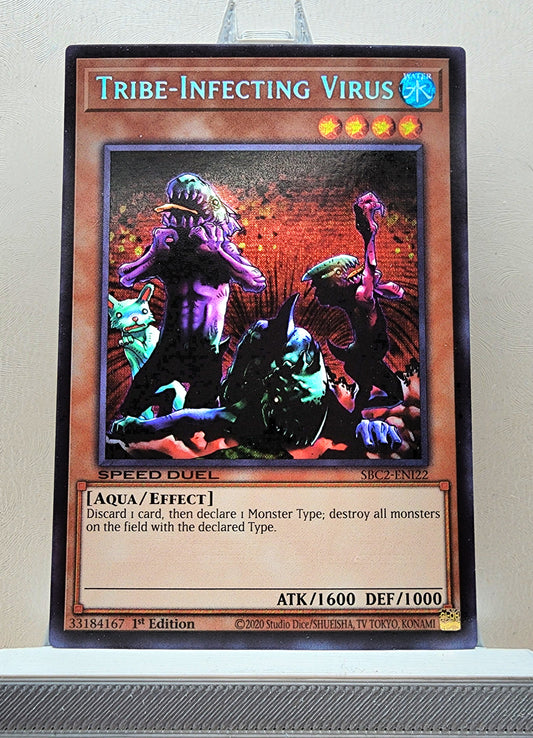 Yugioh! 1x Tribe-Infecting Virus (SBC2 - Prismatic Secret Rare) 1st Edition