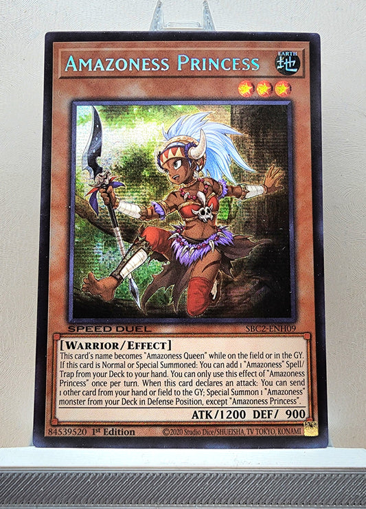 Yugioh! 1x Amazoness Princess (SBC2 - Prismatic Secret Rare) 1st Edition