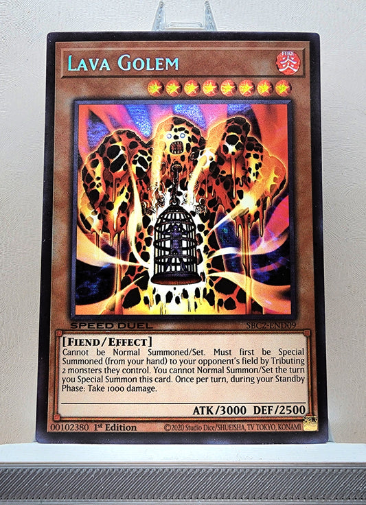 Yugioh! 1x Lava Golem (SBC2 - Prismatic Secret Rare) 1st Edition