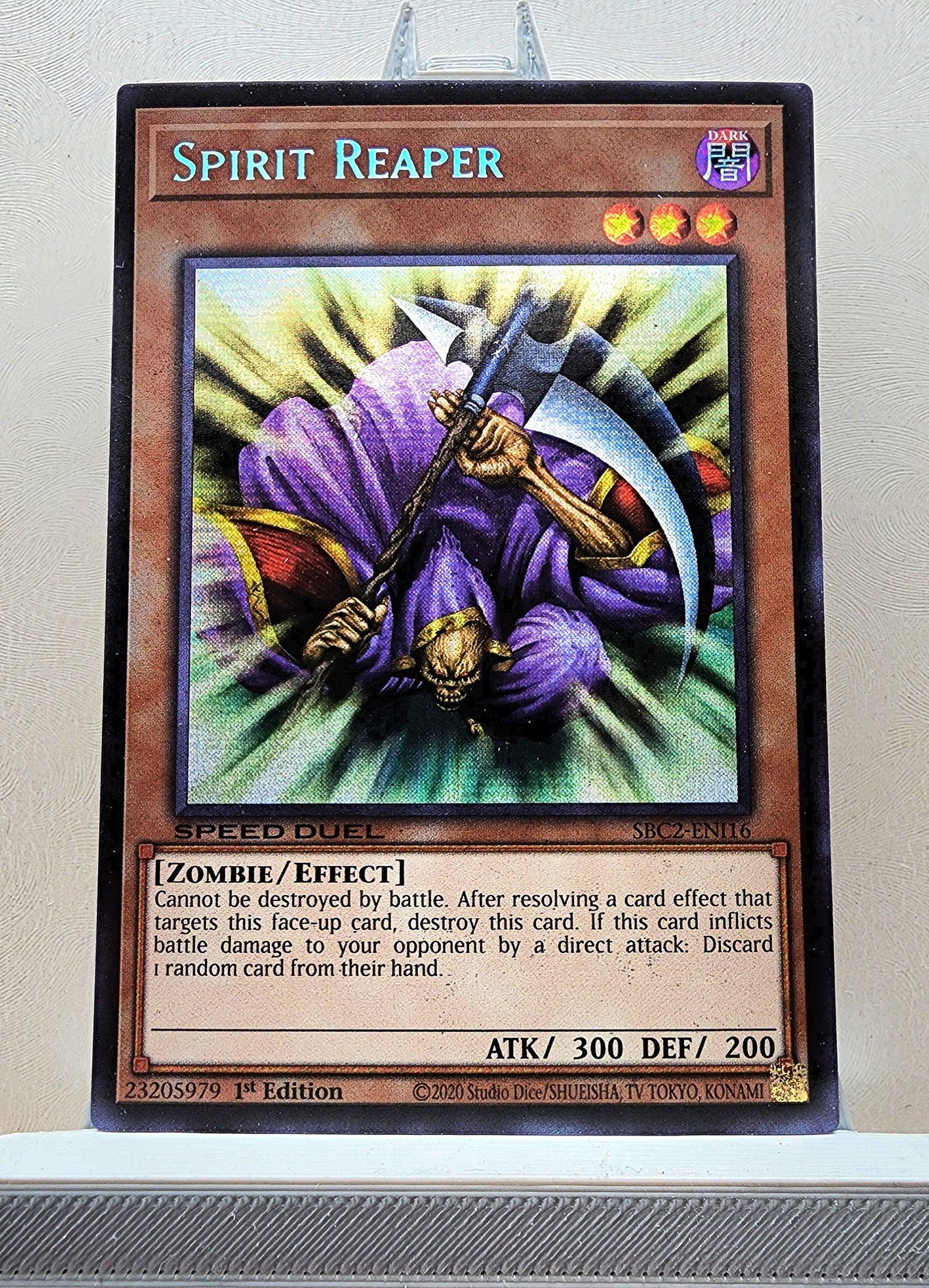 Yugioh! 1x Spirit Reaper (SBC2 - Prismatic Secret Rare) 1st Edition