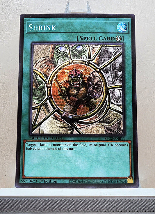 Yugioh! 1x Shrink (SBC2 - Prismatic Secret Rare) 1st Edition