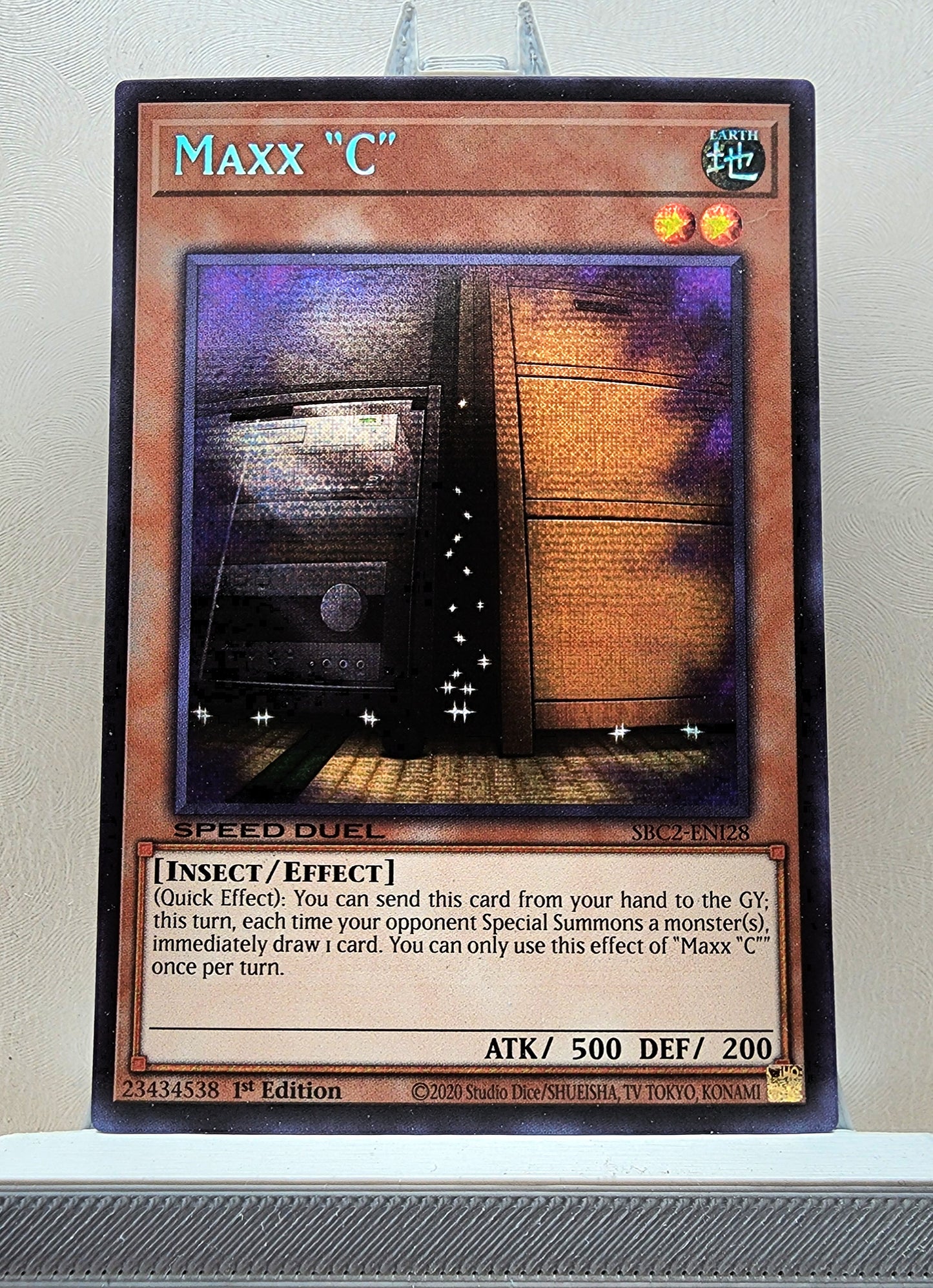 Yugioh! 1x Maxx "C" (SBC2 - Prismatic Secret Rare) 1st Edition