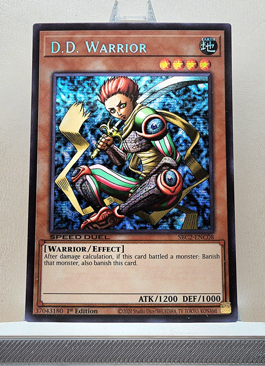 Yugioh! 1x D.D. Warrior (SBC2 - Prismatic Secret Rare) 1st Edition