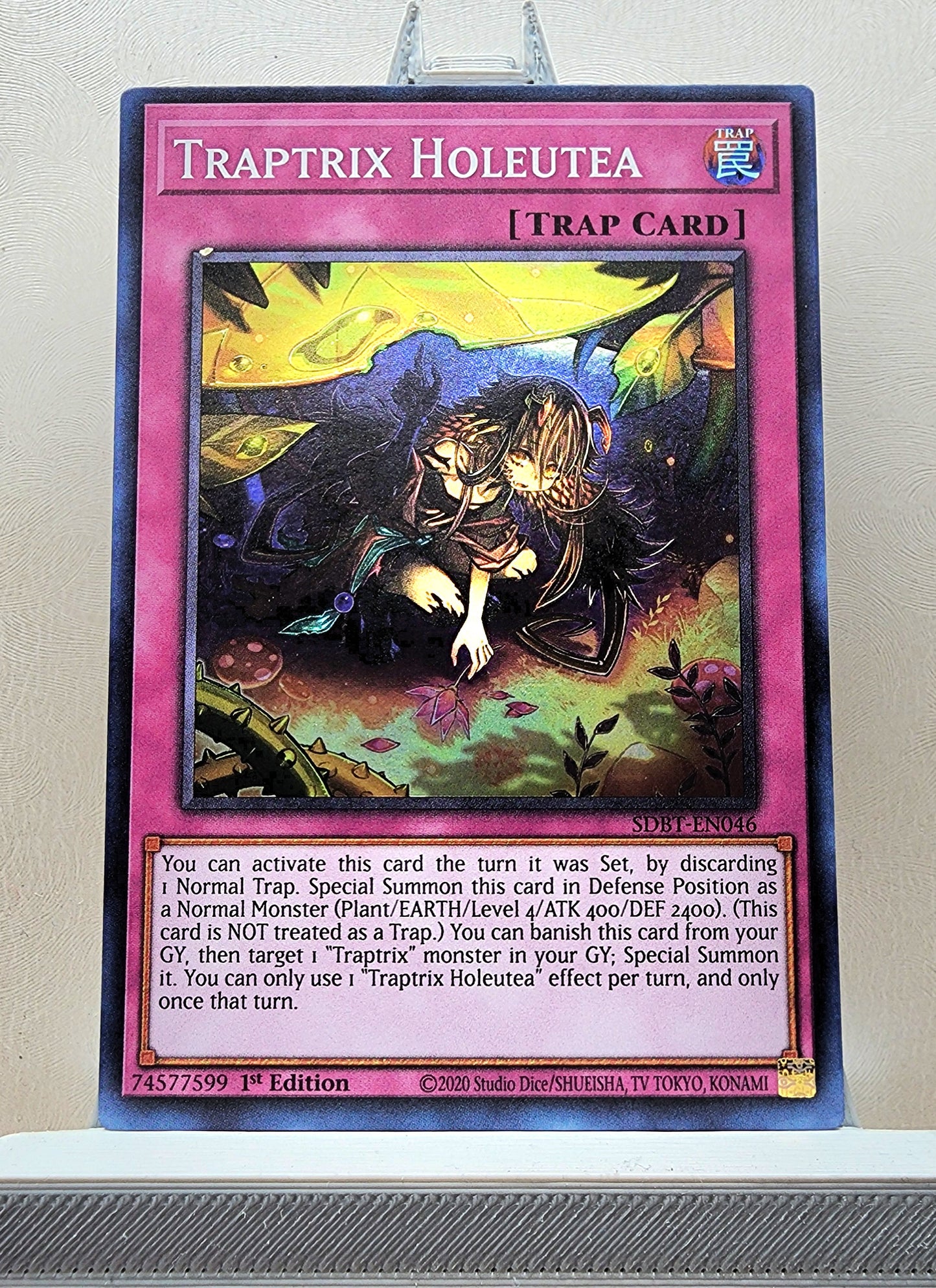 Yugioh! 1x Traptrix Holeutea (SDBT - Super Rare) 1st Edition