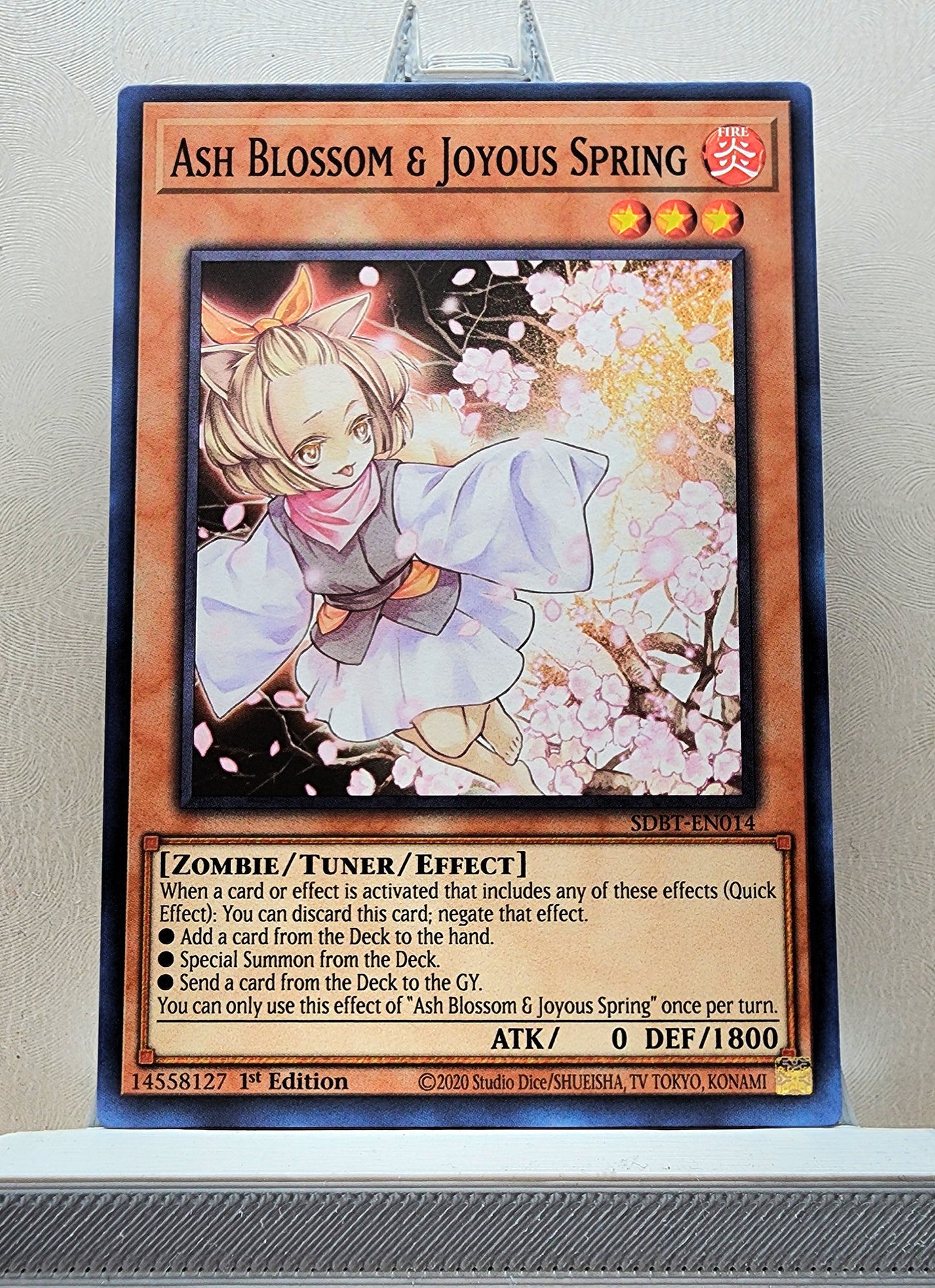 Yugioh! 1x Ash Blossom & Joyous Spring (SDBT - Common) 1st Edition