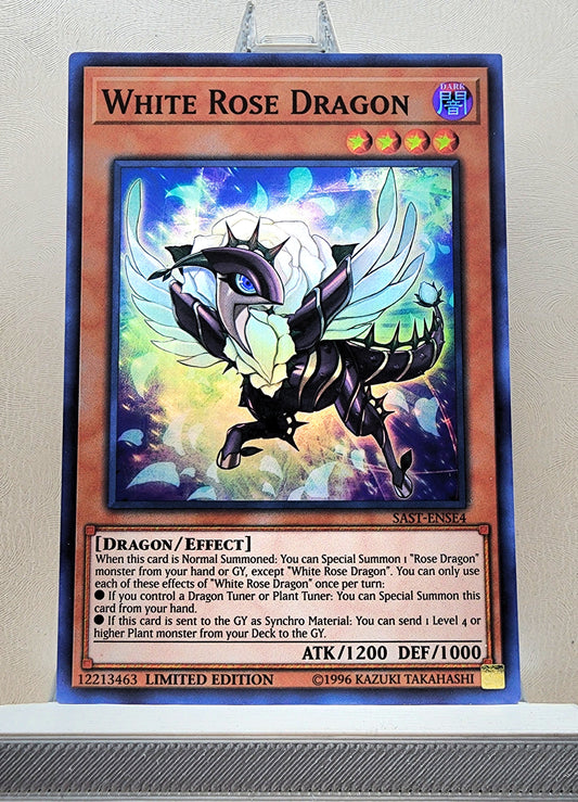 Yugioh! 1x White Rose Dragon (SAST - Super Rare) Limited Edition