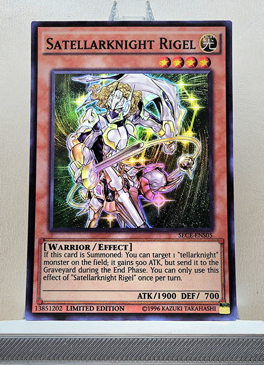 Yugioh! 1x Satellarknight Rigel (SECE - Super Rare) Limited Edition