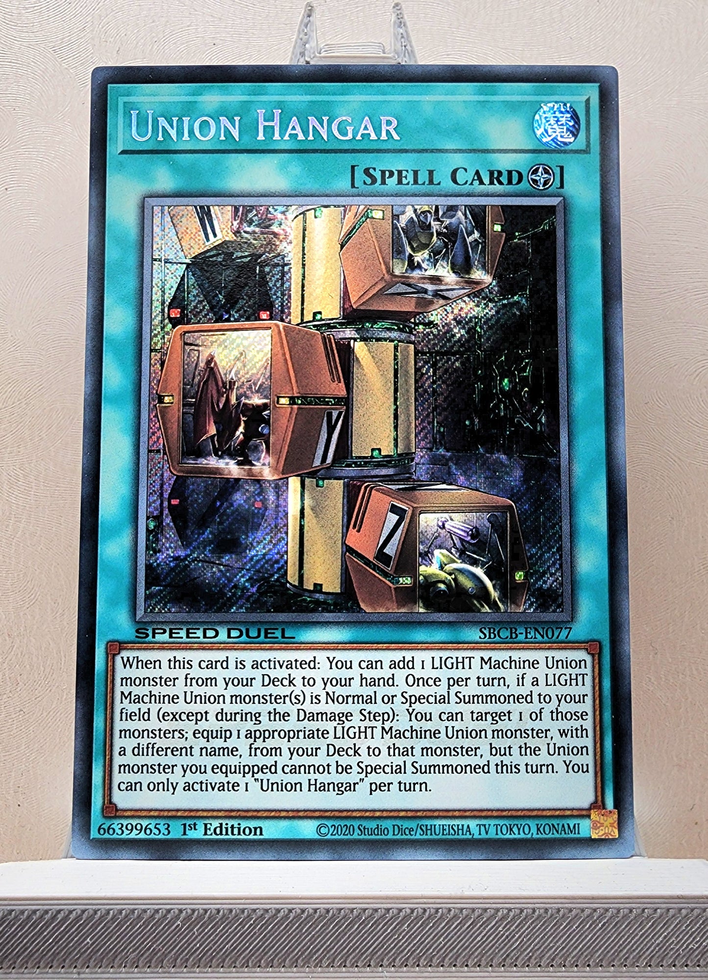 Yugioh! 1x Union Hangar (SBCB - Secret Rare) 1st Edition