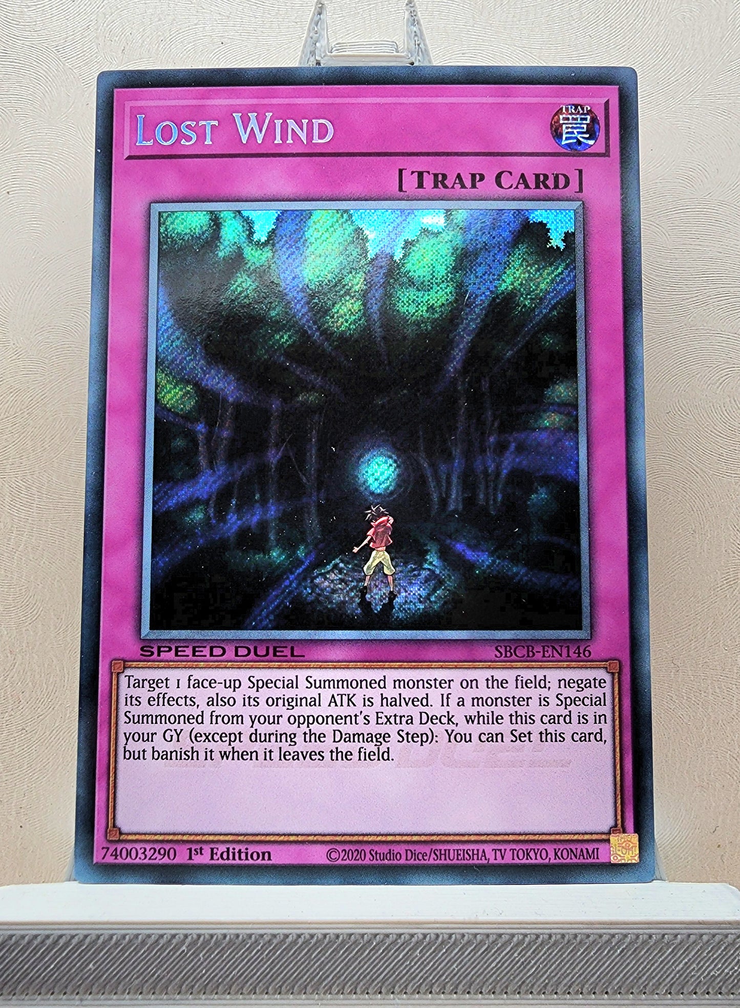 Yugioh! 1x Lost Wind (SBCB - Secret Rare) 1st Edition