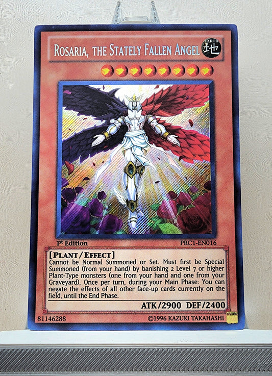 Yugioh! 1x Rosaria, the Stately Fallen Angel (PRC1 - Secret Rare) 1st Edition
