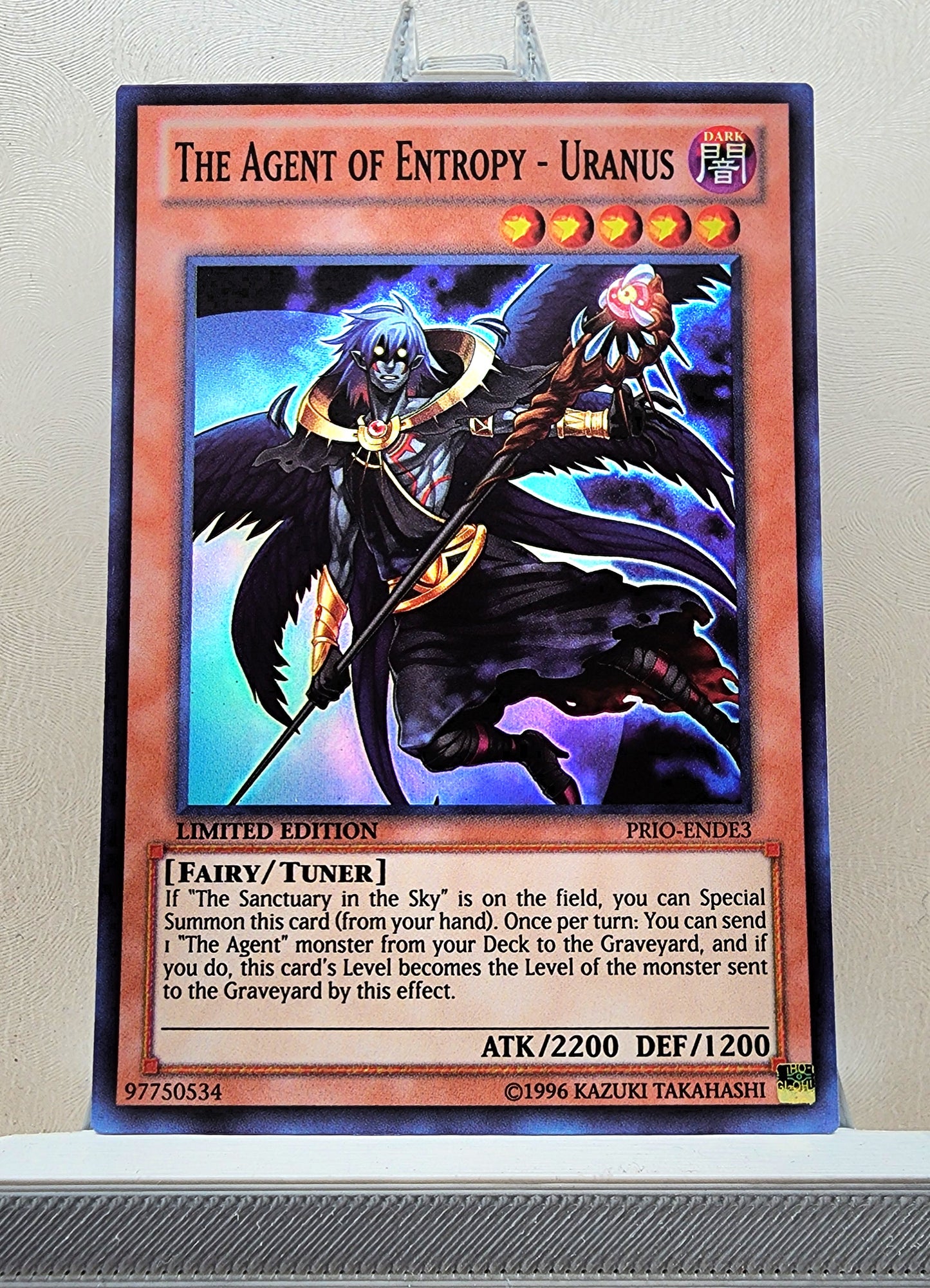 Yugioh! 1x The Agent of Entropy - Uranus (PRIO - Super Rare) Limited Edition