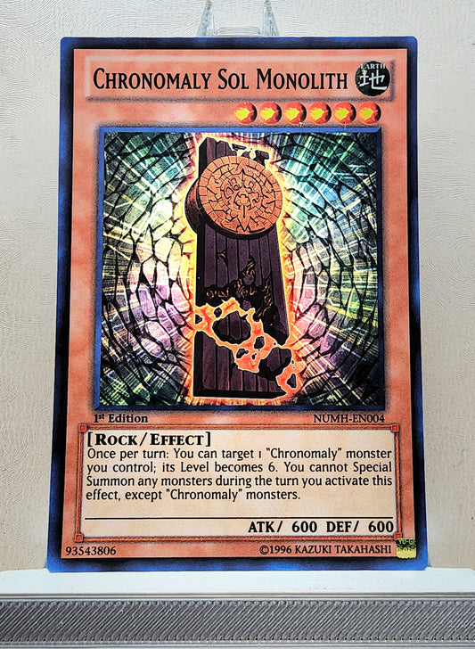 Yugioh! 1x Chronomaly Sol Monolith (NUMH - Super Rare) 1st Edition