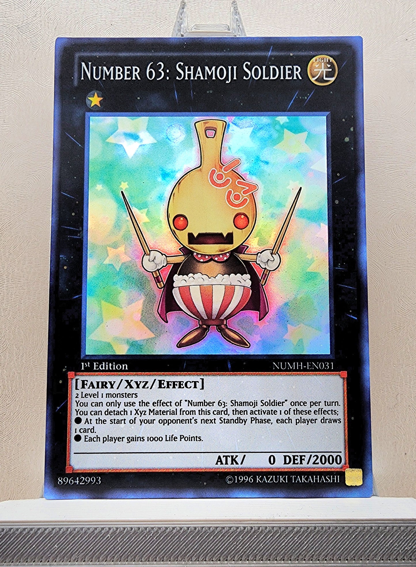 Yugioh! 1x Number 63: Shamoji Soldier (NUMH - Super Rare) 1st Edition