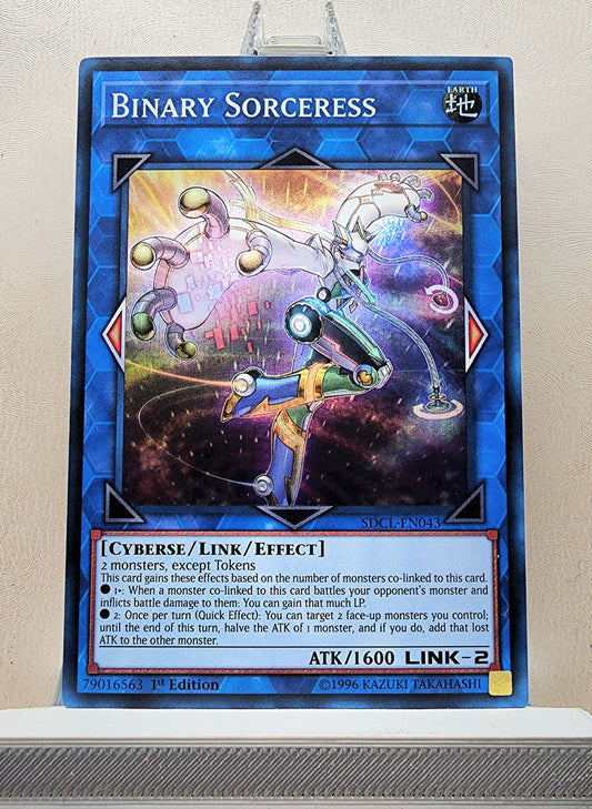 Yugioh! 1x Binary Sorceress (SDCL - Super Rare) 1st Edition