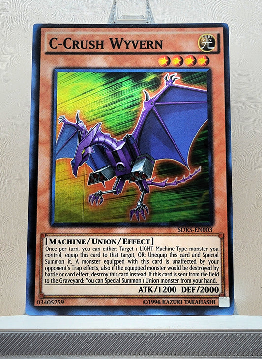 Yugioh! 1x C-Crush Wyvern (SDKS - Super Rare) Unli Edition