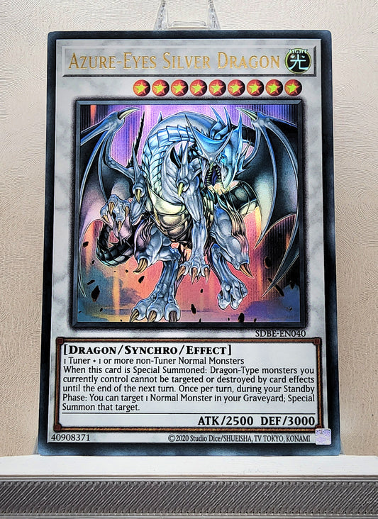 Yugioh! 1x Azure-Eyes Silver Dragon (SDBE - Ultra Rare) Unli Edition