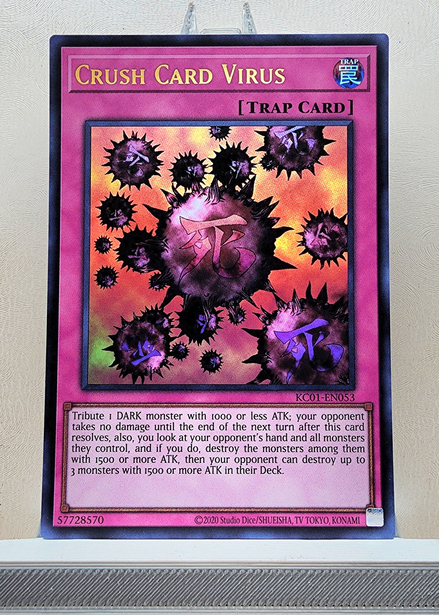 Yugioh! 1x Crush Card Virus (KC01 - Ultra Rare) Unli Edition