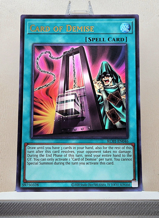 Yugioh! 1x Card of Demise (KC01 - Ultra Rare) Unli Edition