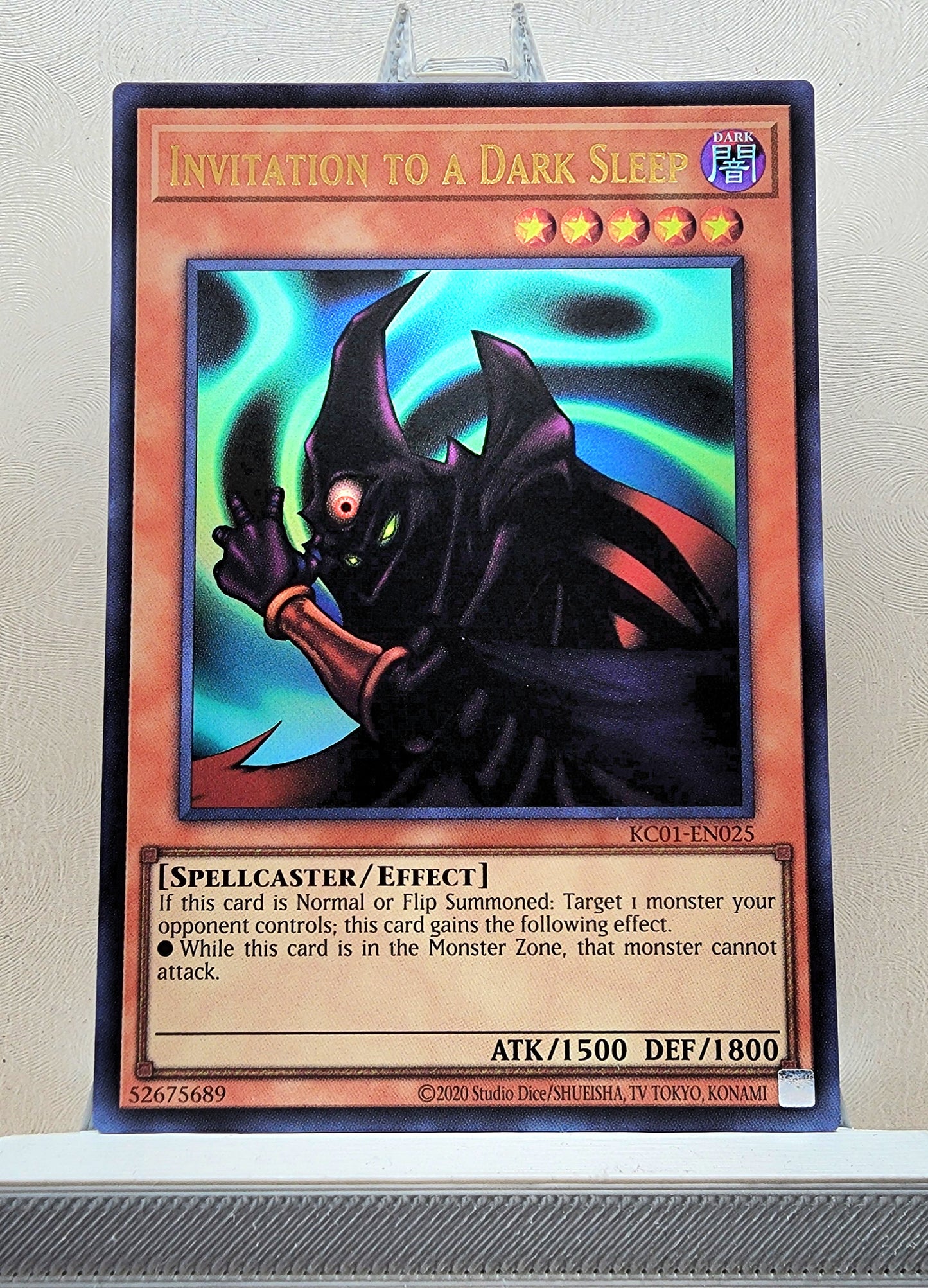 Yugioh! 1x Invitation to a Dark Sleep (KC01 - Ultra Rare) Unli Edition