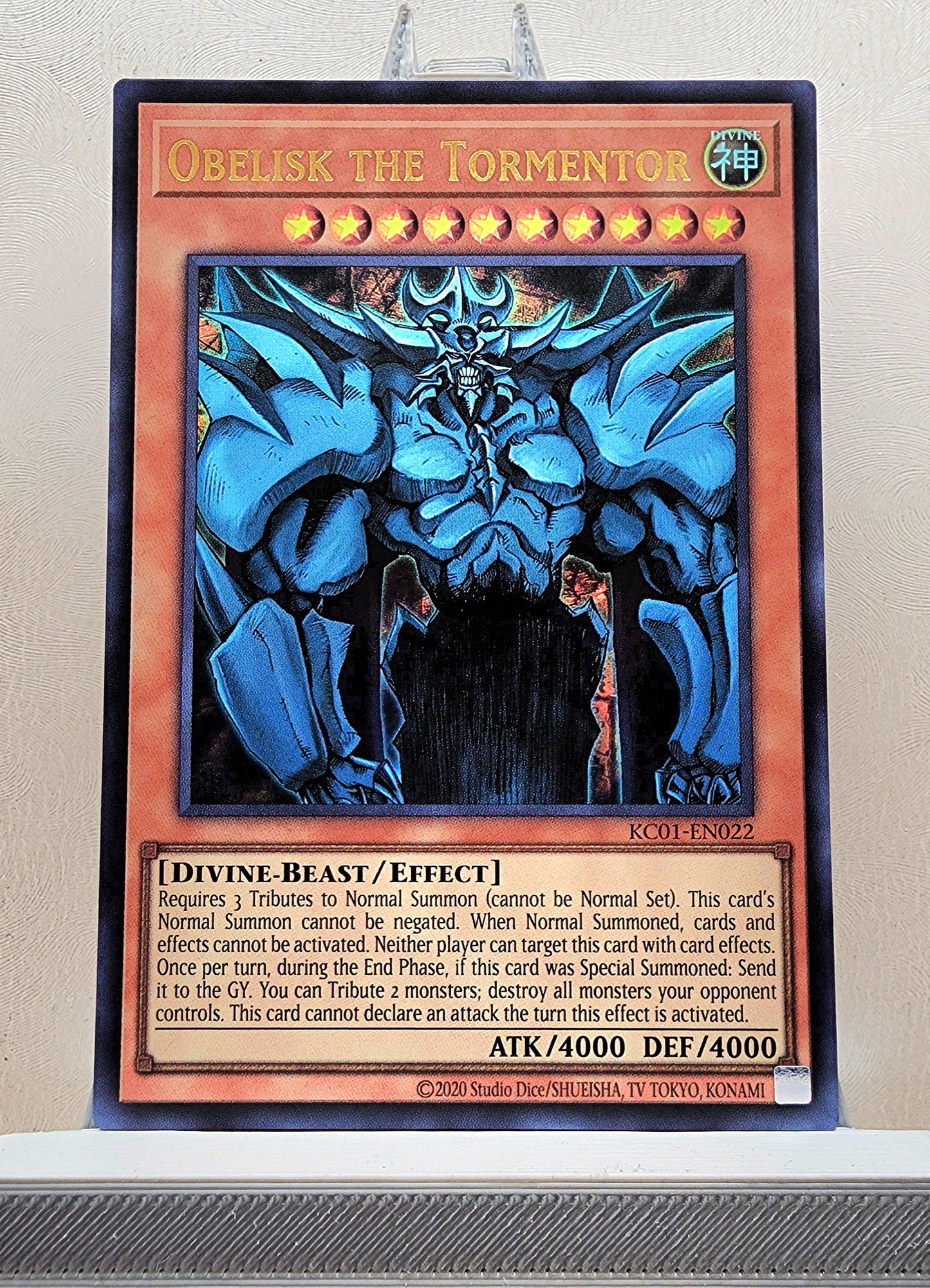 Yugioh! 1x Obelisk the Tormentor (KC01 - Ultra Rare) Unli Edition