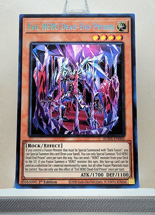 Yugioh! 1x Evil HERO Dead-End Prison (SUDA - Secret Rare) 1st Edition