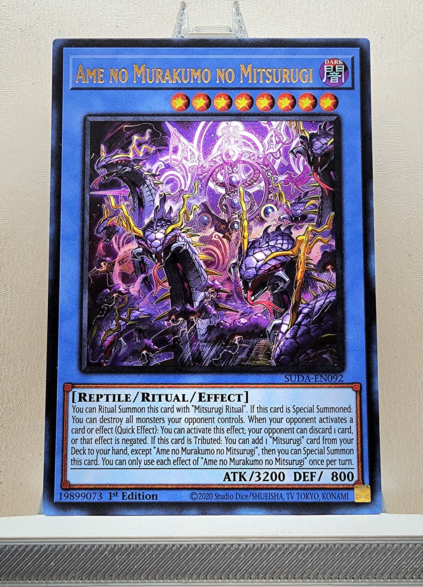 Yugioh! 1x Ame no Murakumo no Mitsurugi (SUDA - Ultra Rare) 1st Edition