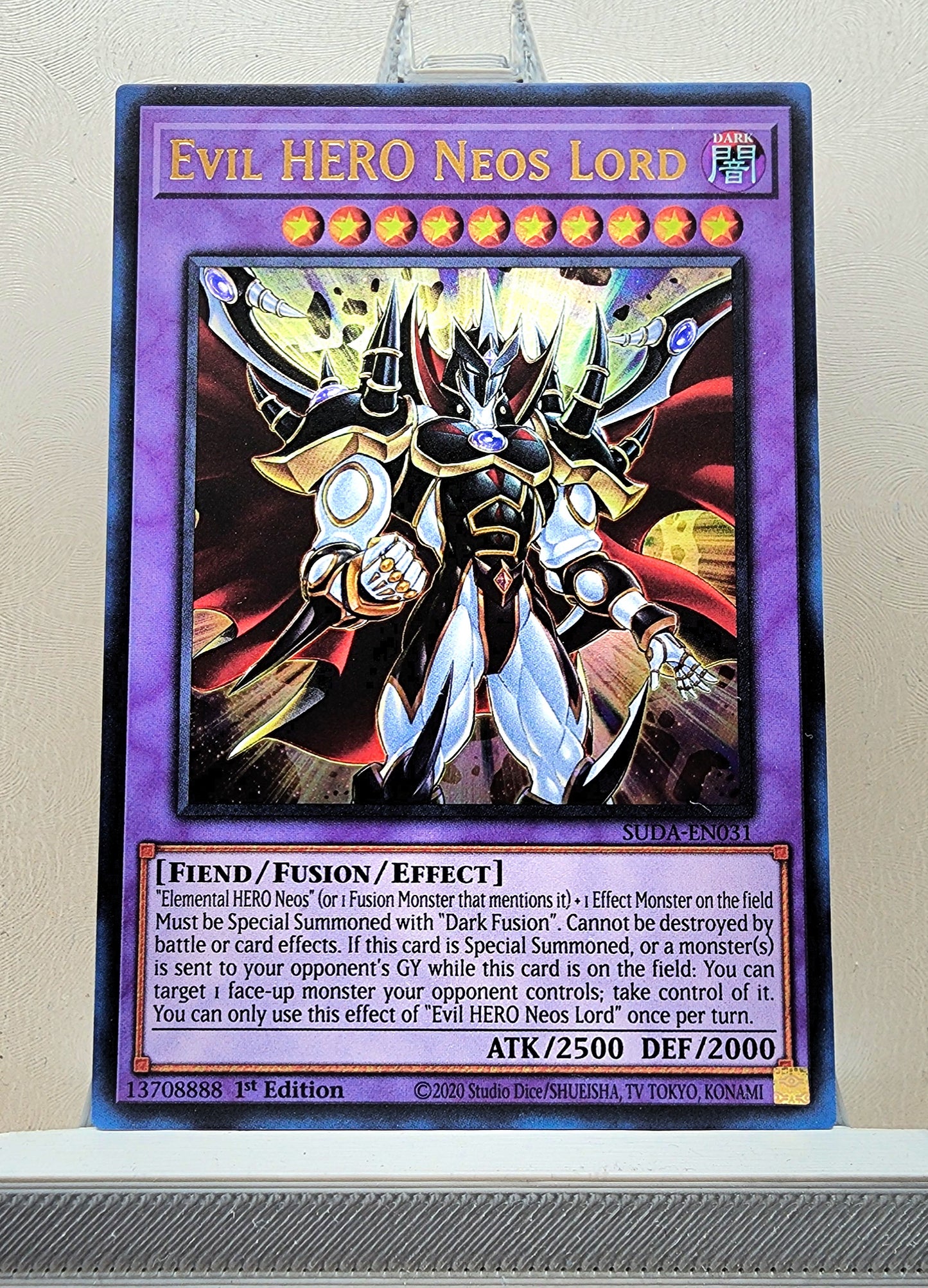 Yugioh! 1x Evil HERO Neos Lord (SUDA - Ultra Rare) 1st Edition