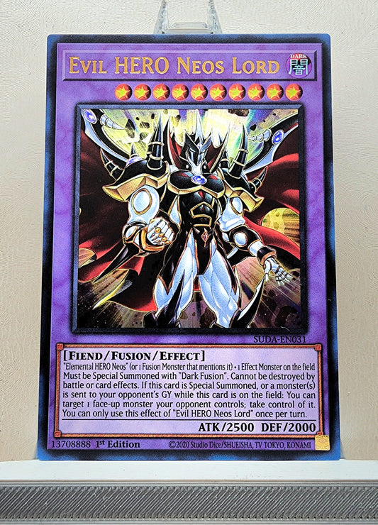 Yugioh! 1x Evil HERO Neos Lord (SUDA - Ultra Rare) 1st Edition