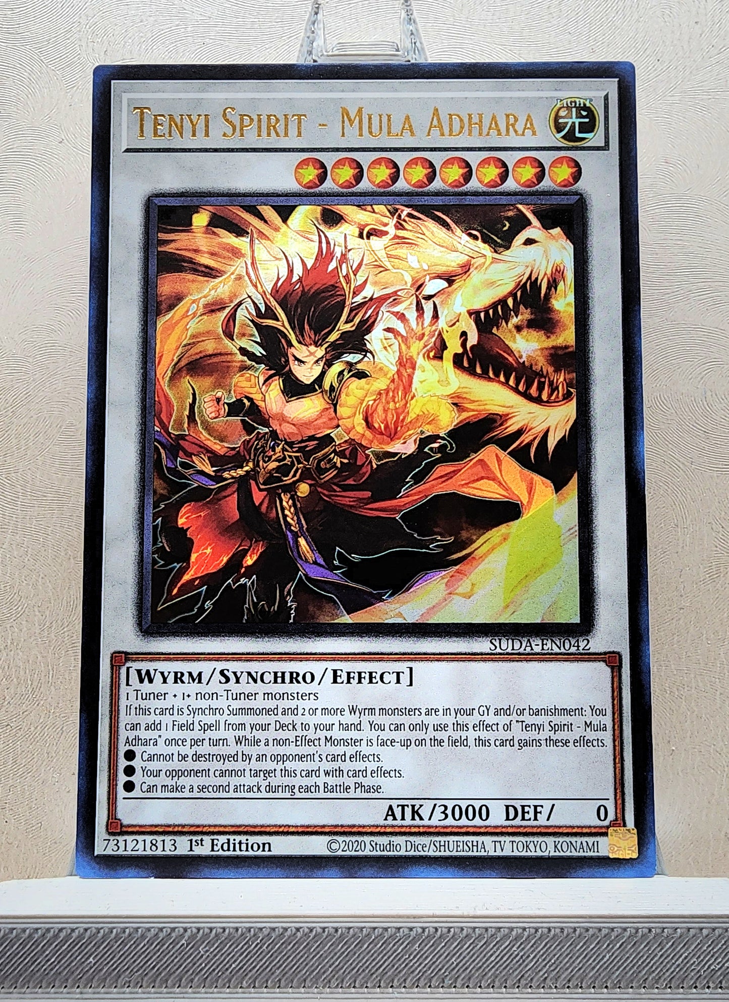 Yugioh! 1x Tenyi Spirit - Mula Adhara (SUDA - Ultra Rare) 1st Edition