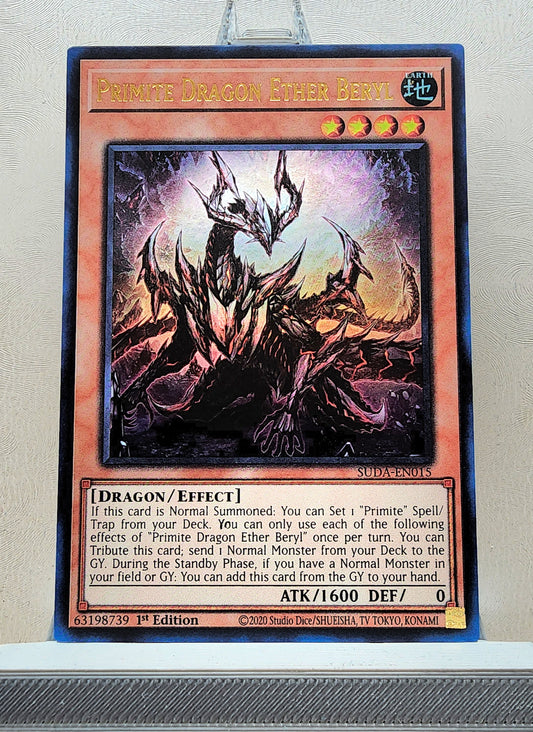 Yugioh! 1x Primite Dragon Ether Beryl (SUDA - Ultra Rare) 1st Edition