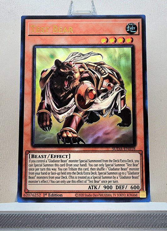 Yugioh! 1x Test Bear (SUDA - Ultra Rare) 1st Edition