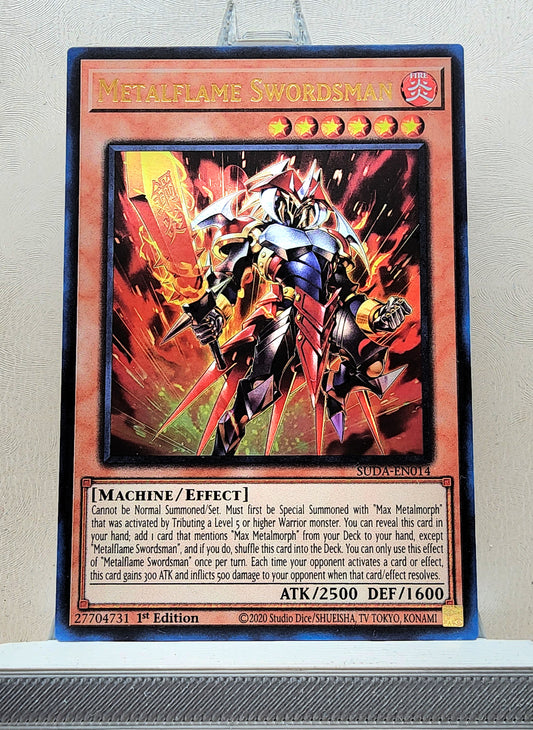 Yugioh! 1x Metalflame Swordsman (SUDA - Ultra Rare) 1st Edition