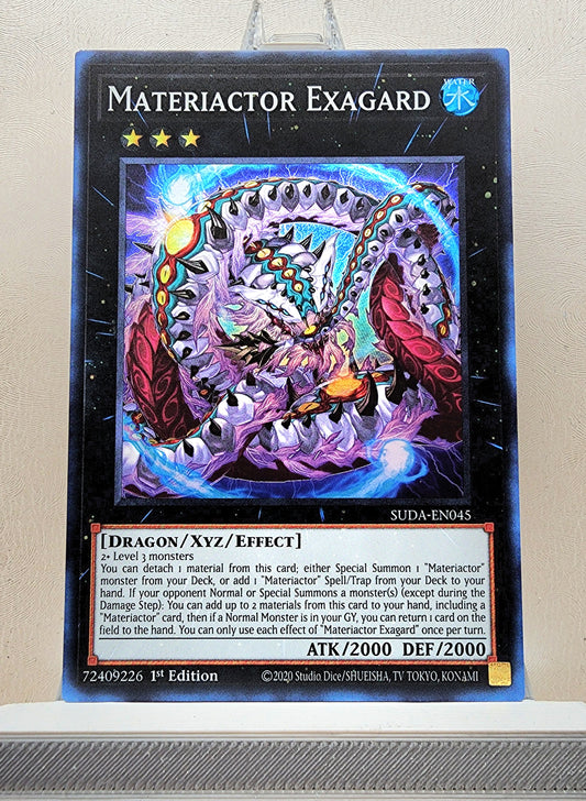 Yugioh! 1x Materiactor Exagard (SUDA - Super Rare) 1st Edition