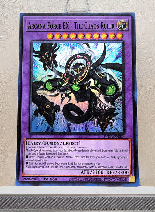 Yugioh! 1x Arcana Force EX - The Chaos Ruler (SUDA - Super Rare) 1st Edition