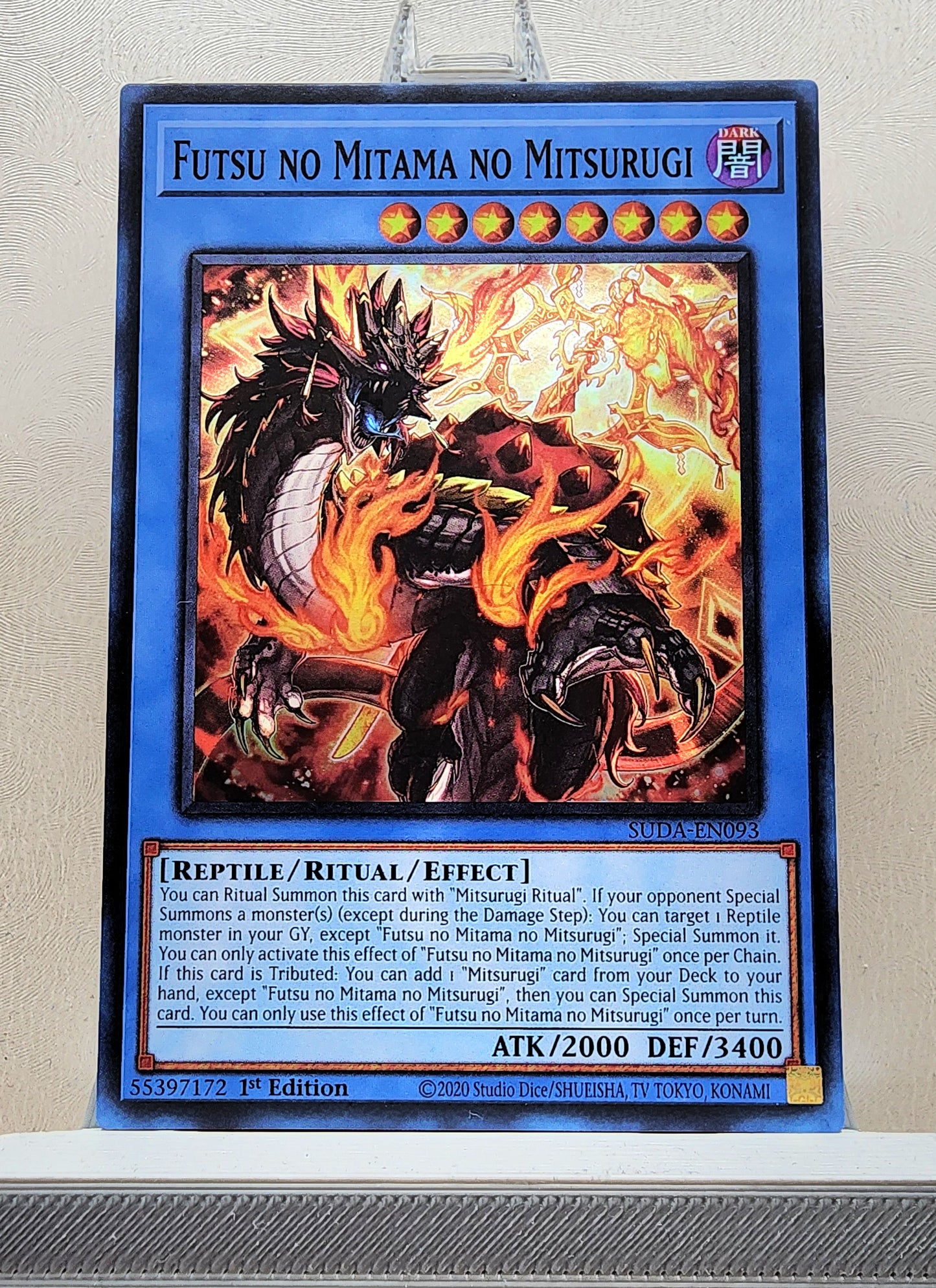 Yugioh! 1x Futsu no Mitama no Mitsurugi (SUDA - Super Rare) 1st Edition